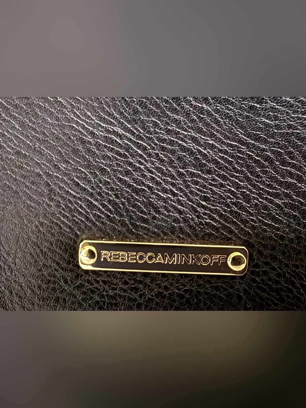 🆕 Rebecca Minkoff | Crosby Crossbody Bag Purse Clutch | Black Leather | Gold - Picture 14 of 16